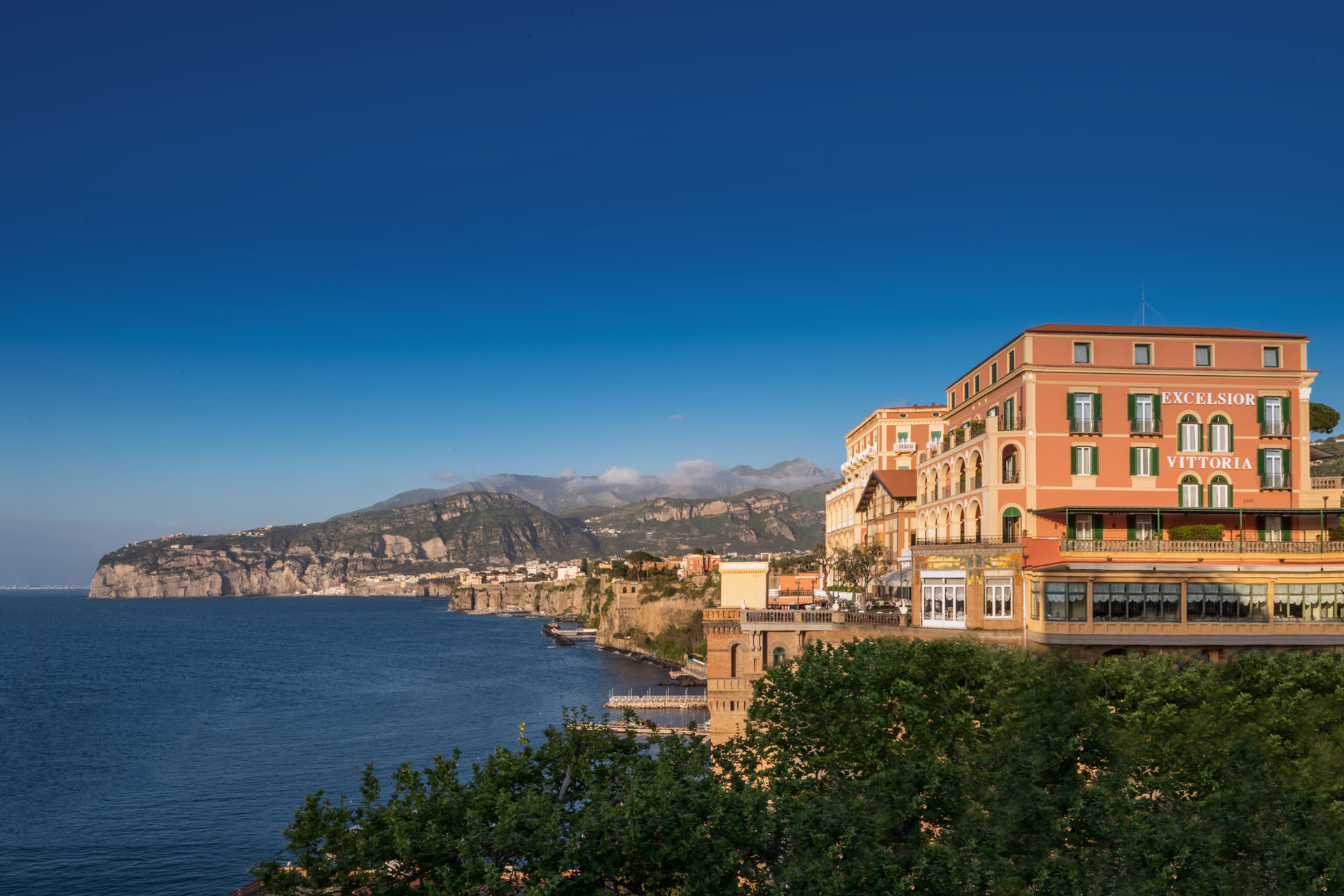Grand Hotel Excelsior Vittoria in Sorrento overlooking the sea